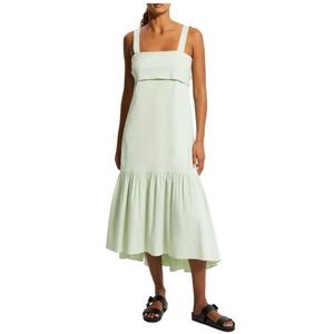 Theory Mint Tie Back Midi Dress Size Small NWT
